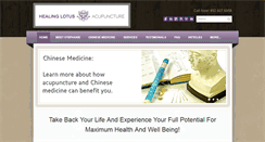 Desktop Screenshot of healinglotus-acupuncture.com