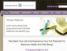 Tablet Screenshot of healinglotus-acupuncture.com